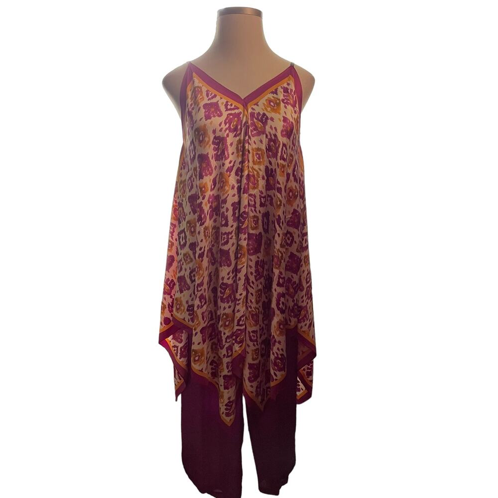 Size One Size Fashion Plum Print Casual Top